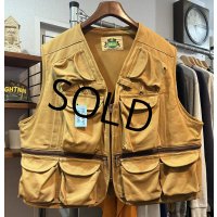 USA製【ビンテージ】【Ideal】アイディール【ライトブラウン】【ハンティングべスト】サイズXL程度 