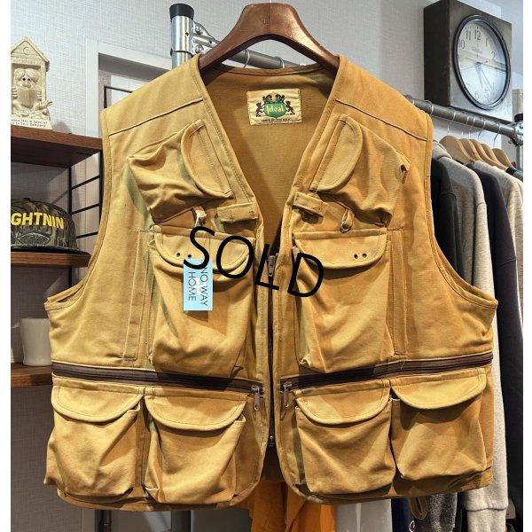 画像1: USA製【ビンテージ】【Ideal】アイディール【ライトブラウン】【ハンティングべスト】サイズXL程度 