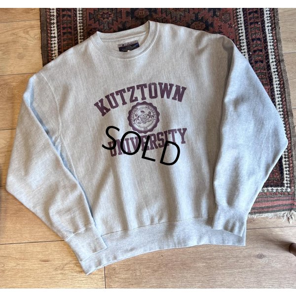 画像1: 【ビンテージ】【Champion】【チャンピオン】【KUTZ TOWN UNIVERSITY】クッツタウン大学【グレー】カレッジ【スウェット】【サイズL】 
