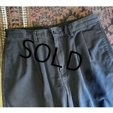 90's【DOCKERS】リーバイス　ドッカーズ【黒】【２タック】コットンパンツ【34ｘ32】 
