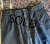 90's【DOCKERS】リーバイス　ドッカーズ【黒】【２タック】コットンパンツ【34ｘ32】 