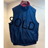 90's【USA製】【patagonia】【パタゴニア】紺×裏地赤フリース【シェルドシンチラ】【フリースベスト】【サイズXL】 