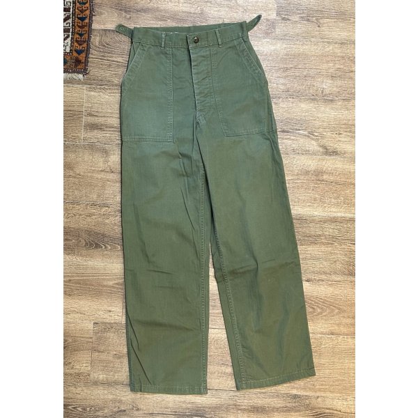 画像3: ~50's【ビンテージ】 U.S.ARMY 【M-47】【ヘリンボーンツイル】【HBTパンツ】 M47【ベイカーパンツ】【W30程度】 