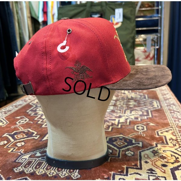 画像6: 【デッドストック】USA製【ビンテージ】【Anheruser-Busch】アンハイザー・ブッシュ【エンジ×ブラウン】【BBキャップ】 