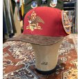 画像1: 【デッドストック】USA製【ビンテージ】【Anheruser-Busch】アンハイザー・ブッシュ【エンジ×ブラウン】【BBキャップ】<br> (1)