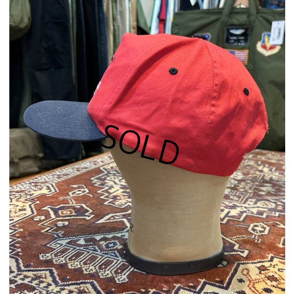 画像5: 【デッドストック】90’ｓ【ビンテージ】【D.A.R.E】【赤×黒】【コットンキャップ】【ＢＢキャップ】 