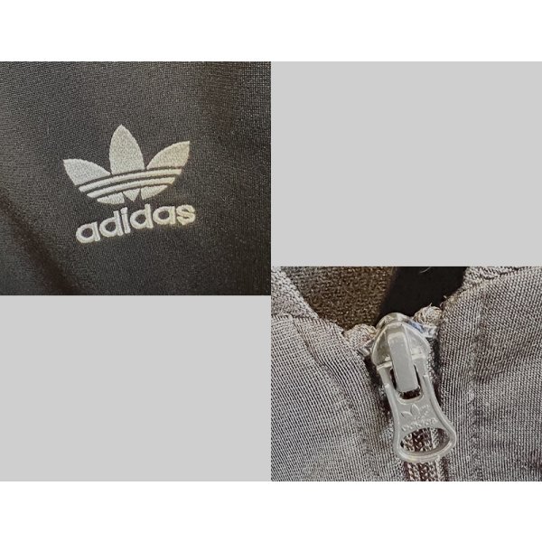画像2: 【ビンテージ】【アディダス】adidas【黒×白ライン】ジャージ【トラックジャケット】【トラックジャージ】【サイズL程度】