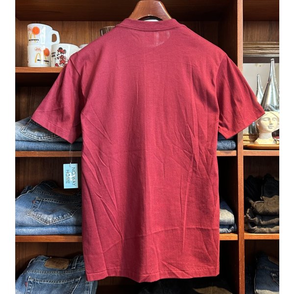 画像3: デッドストック 80's〜 USA製 ビンテージ MARTIN GUITARS マーチンギター【エンジ】【Tシャツ】【半袖Tシャツ】【サイズL】 