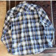 画像3: 70's~【USA製】【Wrangler】ラングラー【ビンテージ】【青×黄×茶チェック】【ウエスタンシャツ】コットンシャツ【サイズL】 <br> (3)