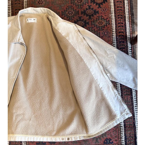 画像4: 80's【USA製】【ビンテージ】【L.L.Bean】LLビーン【ベージュ】【裏ボア】ジップアップジャケット【ジップアップブルゾン】【サイズL】