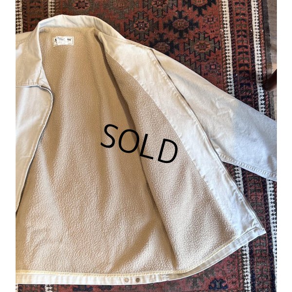 画像4: 80's【USA製】【ビンテージ】【L.L.Bean】LLビーン【ベージュ】【裏ボア】ジップアップジャケット【ジップアップブルゾン】【サイズＬ】 