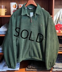 USA製【RALPH LAUREN】【ラルフローレン】【緑】【フリース】【フルジップアップジャケット】【サイズＬ】 