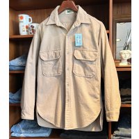 80's USA製【ビンテージ】【REI】アールイーアイ【ベージュ】【シャモアクロスシャツ】【サイズM】 