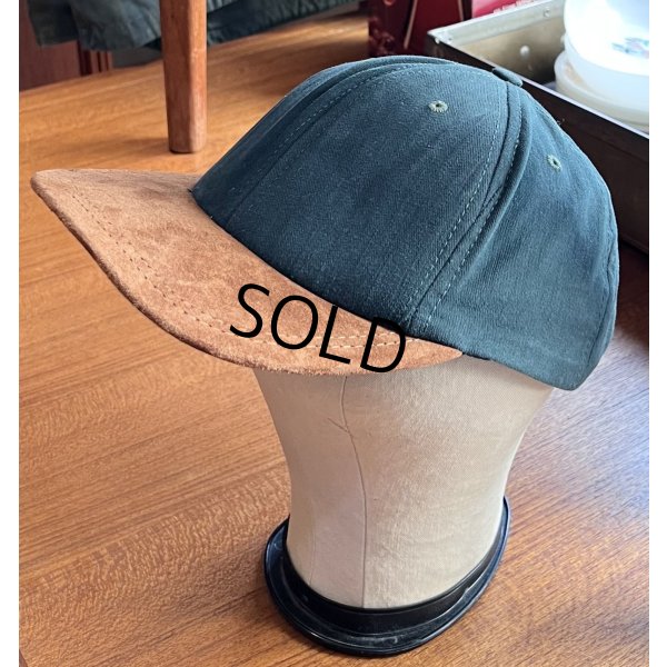 画像3: 90’ｓ【USA製】【ビンテージ】 【深緑×ツバ茶色スエード】【アジャスター付き】BBキャップ【ベースボールキャップ】 