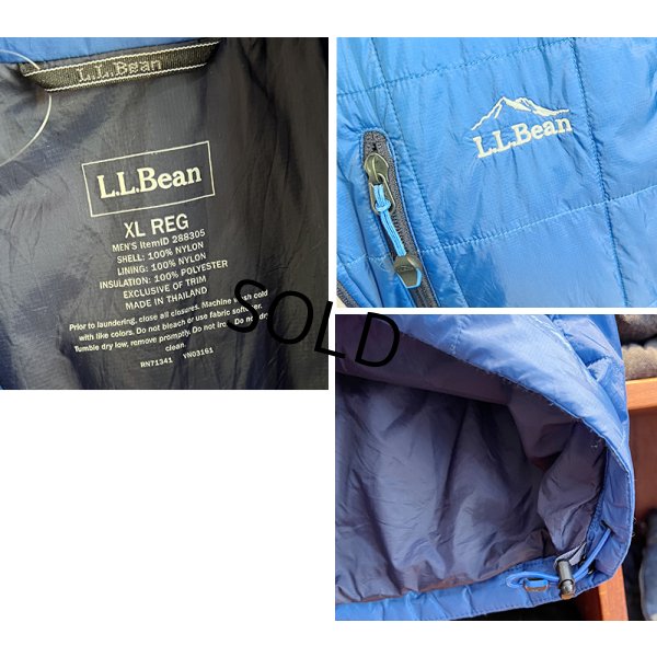 画像2: 【ビンテージ】【L.L.bean】【L.L.ビーン】青【左胸刺繍ロゴ】プリマロフト【ベスト】【サイズXL】 