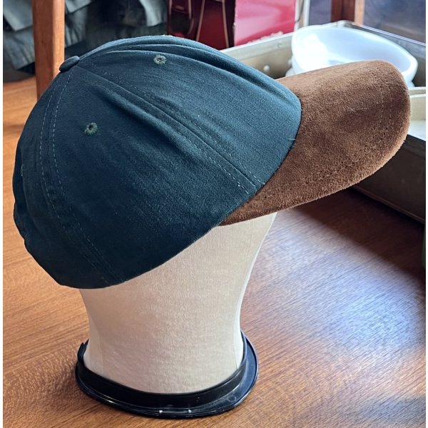 画像4: 90’ｓ【USA製】【ビンテージ】 【深緑×ツバ茶色スエード】【アジャスター付き】BBキャップ【ベースボールキャップ】 