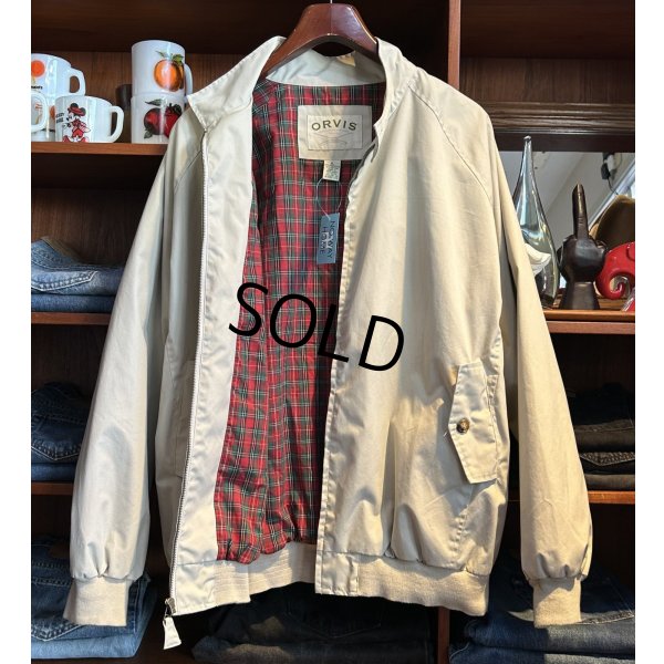 画像5: ほぼ未使用!! ORVIS【オービス】【オフホワイト】裏地赤チェック【ブルゾン】 ジップアップジャケット【サイズXL】 