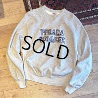 90’s【USA製】【ビンテージ】【mvp】【ITHACA COLLEGE】イサカ・カレッジ【カレッジロゴ】【グレー】【スウェット】【サイズXL】 