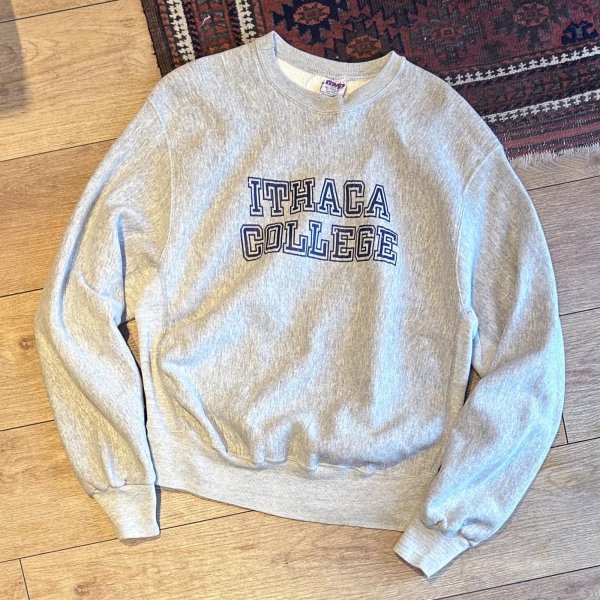 画像1: 90’s【USA製】【ビンテージ】【mvp】【ITHACA COLLEGE】イサカ・カレッジ【カレッジロゴ】【グレー】【スウェット】【サイズXL】 
