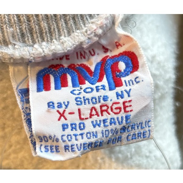 画像2: 90’s【USA製】【ビンテージ】【mvp】【ITHACA COLLEGE】イサカ・カレッジ【カレッジロゴ】【グレー】【スウェット】【サイズXL】 