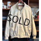 ほぼ未使用!! ORVIS【オービス】【オフホワイト】裏地赤チェック【ブルゾン】 ジップアップジャケット【サイズXL】 