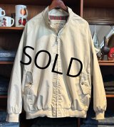 ほぼ未使用!! ORVIS【オービス】【オフホワイト】裏地赤チェック【ブルゾン】 ジップアップジャケット【サイズXL】 