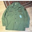 画像1: 【〜70's】【ビンテージ】【TROOPER製】【民生品】コットンサテン【ユーティリティシャツ】サイズM<br> (1)