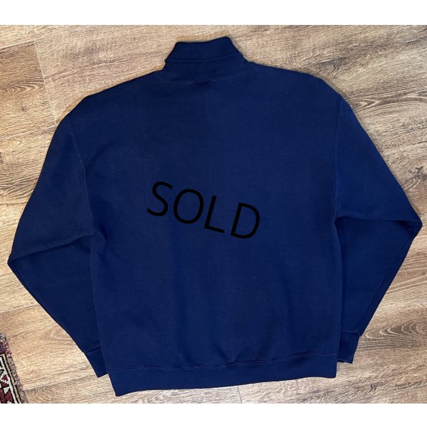 画像3: 90's【USA製】【ビンテージ】【RUSSELL】ラッセル【紺】【Bucks】首元刺繍【タートルネックスウェット】【サイズＬ】 