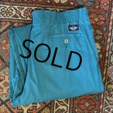【90's】【ビンテージ】【DOCKERS】ドッカーズ リーバイス【ターコイズブルー】【２タックコットンパンツ】【36ｘ32】 
