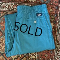 【90's】【ビンテージ】【DOCKERS】ドッカーズ リーバイス【ターコイズブルー】【２タックコットンパンツ】【36ｘ32】 