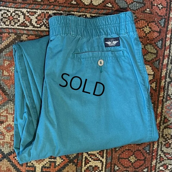 画像1: 【90's】【ビンテージ】【DOCKERS】ドッカーズ リーバイス【ターコイズブルー】【２タックコットンパンツ】【36ｘ32】 