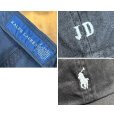 画像2: POLO RALPH LAUREN【ポロラルフローレン】ビンテージ【黒】レザーアジャスター ロゴキャップ【ベースボールキャップ】【サイズフリー】<br> (2)