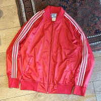 【ビンテージ】【WINNING WAYS】【赤×白ライン】ジャージ【トラックジャケット】【トラックジャージ】【サイズM】