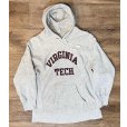 画像1: 80's【USA製】【チャンピオン】【Champion】【VIRGINIA TECH】バージニア工科大学【グレー】【リバースウィーブパーカー】【サイズL】<br> (1)