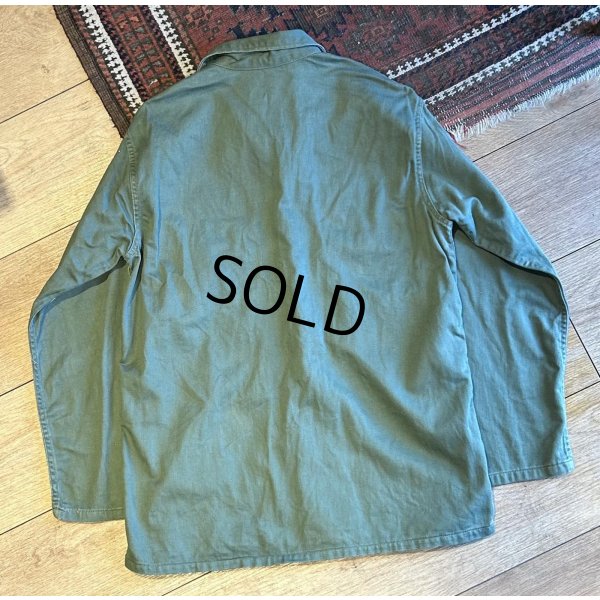 画像3: 【〜70's】【ビンテージ】【TROOPER製】【民生品】コットンサテン【ユーティリティシャツ】サイズM 