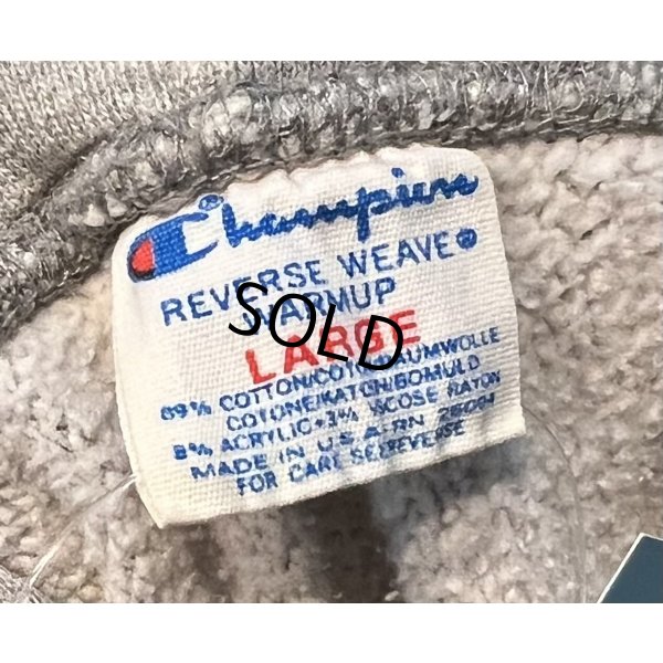 画像2: 80's【USA製】【チャンピオン】【Champion】【VIRGINIA TECH】バージニア工科大学【グレー】【リバースウィーブパーカー】【サイズL】 