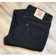 画像1: 90’s 【メキシコ製】【ビンテージ】【LEVI'S】【リーバイス５５０】550 黒 デニムパンツ ブラックデニム【36ｘ32】<br> (1)