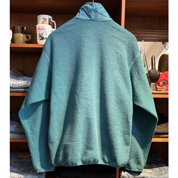 画像3: 80's USA製【パタゴニア】patagonia【ターコイズグリーン】フルジップ フリースジャケット【サイズL】 