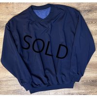 【USA製】【ビンテージ】【Roche】【紺】【リバーシブル】【Vネック】【プルオーバー】【サイズL】 