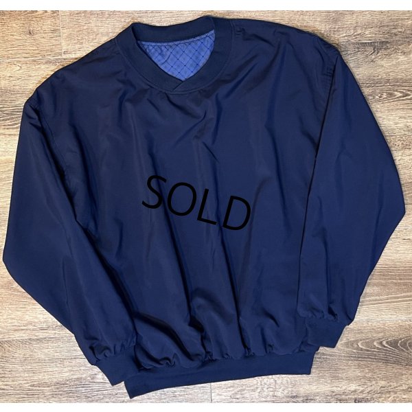 画像1: 【USA製】【ビンテージ】【Roche】【紺】【リバーシブル】【Vネック】【プルオーバー】【サイズL】 