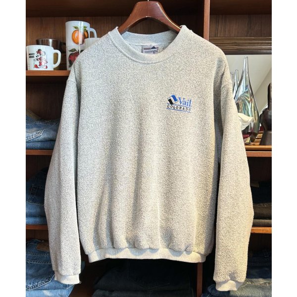 画像1: 90’ｓ【USA製】ビンテージ【SANSEGAL】【Vail Colorado】スキーリゾート【グレー】オートミール【スウェット】【サイズXL】 