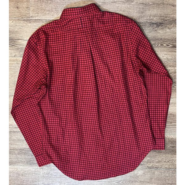 画像3: 程度良好!!【ラルフローレン】【POLO ralph lauren】【クラシックフィット】【赤×黒チェック】ボタンダウン【BDシャツ】【サイズＭ】 