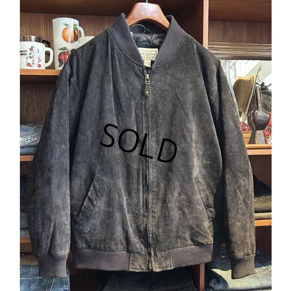 画像1: ビンテージ【ARIZONA】アリゾナ【紺】【スエードブルゾン】【サイズXL】 