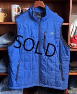 【ビンテージ】【L.L.bean】【L.L.ビーン】青【左胸刺繍ロゴ】プリマロフト【ベスト】【サイズXL】 