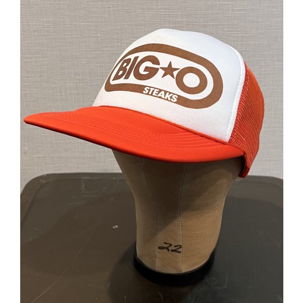 画像3: 【ビンテージ】【BIG OSTEAKS】【オレンジ×白】【メッシュキャップ】【トラッカーキャップ】【キャップ】サイズフリー 
