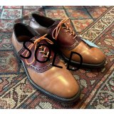 【アレンエドモンズ】【Allen Edmonds】【ＰＯＬＯ】ライトブラウンｘキャメル切替【コンビシューズ】【8D】【26cm程度】 