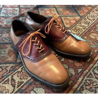 【アレンエドモンズ】【Allen Edmonds】【ＰＯＬＯ】ライトブラウンｘキャメル切替【コンビシューズ】【8D】【26cm程度】 