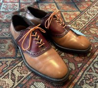 【アレンエドモンズ】【Allen Edmonds】【ＰＯＬＯ】ライトブラウンｘキャメル切替【コンビシューズ】【8D】【26cm程度】 