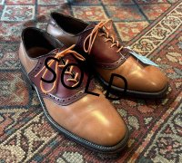 【アレンエドモンズ】【Allen Edmonds】【ＰＯＬＯ】ライトブラウンｘキャメル切替【コンビシューズ】【8D】【26cm程度】 