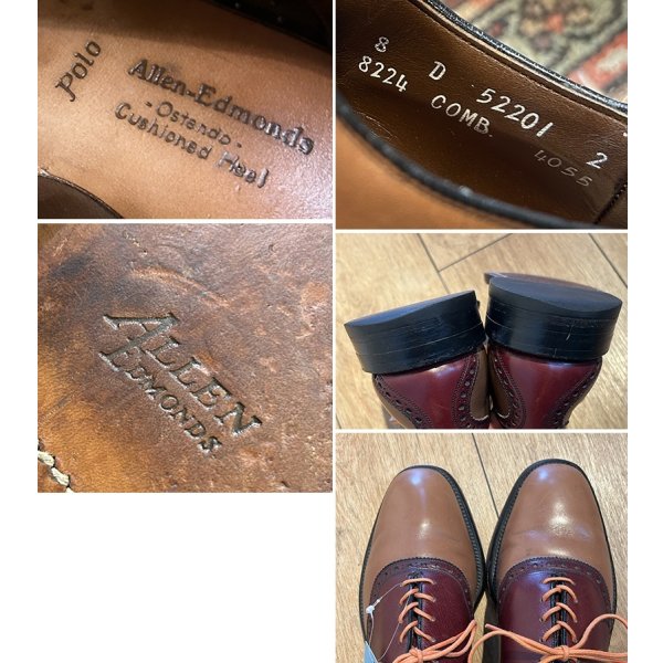 画像3: 【アレンエドモンズ】【Allen Edmonds】【ＰＯＬＯ】ライトブラウンｘキャメル切替【コンビシューズ】【8D】【26cm程度】 